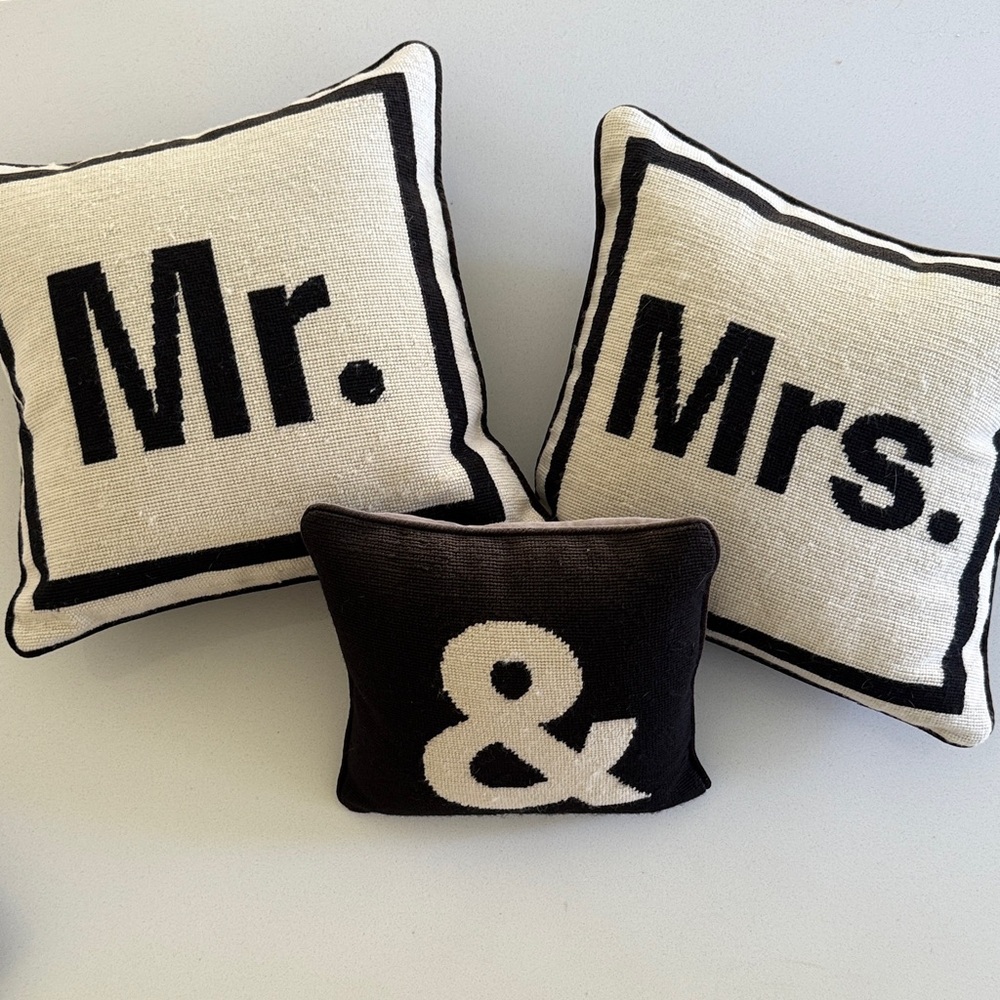 Jonathan Adler Mr. and Mrs. Decorative Pillow Set